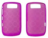 New Blackberry Curve 8900 / 9300 Soft Silicone Crystal Skin Bubble Case - Purple