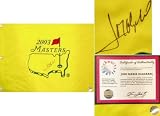 Jose Maria Olazabal Signed 2003 Masters Golf Pin Flag - Jose Maria Olazabal Golf Sports Memorabilia