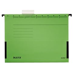 Esselte Leitz 19863055 H�ngetasche Alpha , seitlich mit Fr�schen, Colorspankarton, 5 St�ck, gr�n