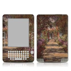 Monet - Garden at Giverny Design Protective Decal Skin Sticker for Amazon Kindle 2 E-Book Reader (Version 2.0)