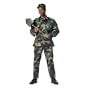 Woodland Camouflage USA Fabric GI SWAT Cloth BDU Shirt