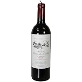 Lifesize Red Wine Bottle Candle with Label