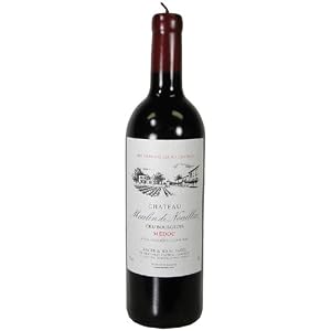 Lifesize Red Wine Bottle Candle with Label