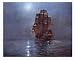Crescent Moon Art Poster Print by Montague Dawson, 34x27