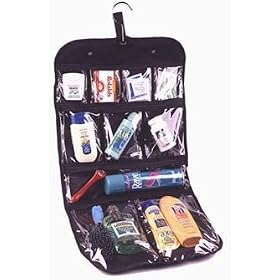 On The Go Travel Companion - Black Vinyl Travel Bag (Black) (28