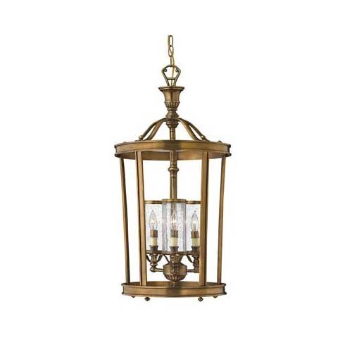Click To Hinkley Lighting 4184NB 3 Light Chandelier - Natural Brass Knickerbocker Outdoor Nautical Lights Details... Hinkley Lighting 4184NB 3 Light Chandelier - Natural Brass Knickerbocker Outdoor Nautical Lights