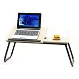 JPH Adjustable Foldable Laptop Table Portable Bed Tray Book Stand breit Tablet Lap Desk