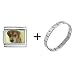 beagle47 - Beagle Puppy Italian Charm Bracelet