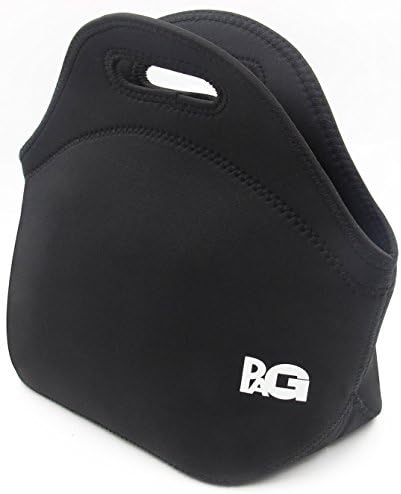 PAG Waterproof Breathable Neoprene Lunch Tote Portable Lunch Bag,black