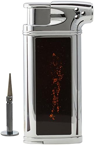 Tobacco Pipe Lighter - 45 Angle Flame - With Pipe Tool - Easy One Push Light