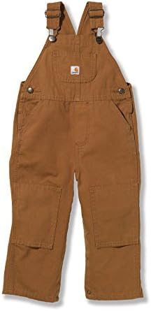 Carhartt Washed Bib Overalls Carhartt Brown 9 MO -Kids Size: 9 Months Color: Carhartt Brown Model: CM8609 (Newborn, Child, Infant)