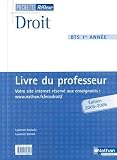 Revue Fernand Nathan  / Droit BTS 1e année : Livre du professeur