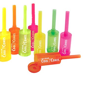 Ice-Cream Cool Cone Push-Ups: Kids Do it Yourself Dessert Maker (Set of 8)