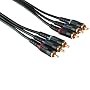 Hama - 48630 - Connectique - C�ble YUVv m�le/m�le - 15.00m - Or