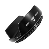Mennon DC-s(w) 67 Screw Mount 67mm Wide Angle Flower Lens Hood, Black