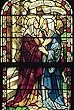 Frameable Art Card for Christmas - Visitation in Stained Glass