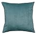 DreamHome 26 X 26 Inches Aqua Color Faux Suede Decorative Euro Pillow Cover, Throw Pillow Case with Hidden Zipper, Super Soft High Quality Faux Suede On Both Sides