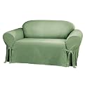 Sure Fit Cotton Duck Sofa Slipcover - Sage Green