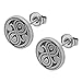 Doctor Who Women's Seal of Rassilon Engraved Stud Earrings