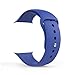 MoKo Apple Watch Band Series 1 Series 2, Soft Silicone Replacement Sports Band for 38mm Apple Watch 2015 & 2016 All Models, Royal BLUE (Not fit 42mm Versions)