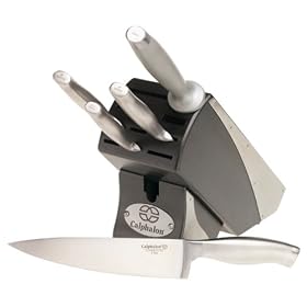 Calphalon Contemporary Stainless-Steel 6-Piece Knife Block Set by Calphalon