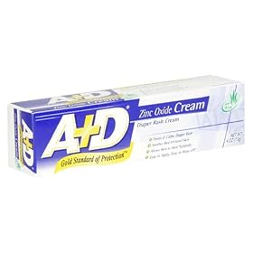 A D Diaper Rash Cream  Zinc Oxide Cream  4 oz