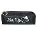 Hello Kitty Rock Chic Black Cosmetic Pencil Case With Silver Kitty Head Zipper Puller