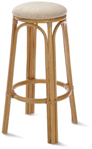 Hansen Korb 1216/CP Rattan-Barhocker Color gebeizt, Kissen bunt &oslash; 61 H 77 cm Preisvergleich