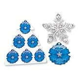 Crystal Snowflake Tac Pin! Holiday & Christmas!