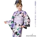 武藤静香プロデュースブランド浴衣コーディネイト【SHINY BLACK/シャイニーブラック】2点セット