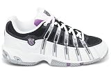 K-Swiss Women's Approach Mesh Tennis Shoe (White/ Black), Available in Various Sizes