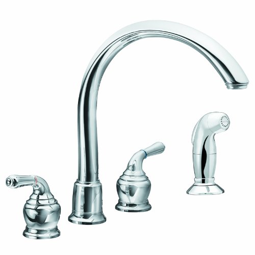 Moen 7786 Monticello Two-Handle High Arc Kitchen Faucet, Chrome