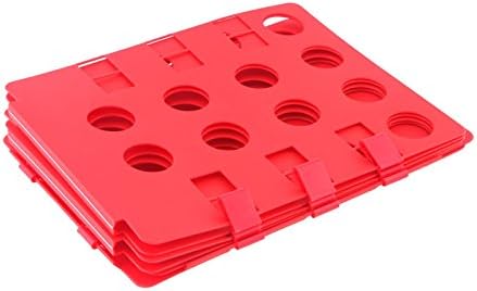 Topunion Adjustable Plastic Folding Clothes Board Stack of Clothes Board (Red)