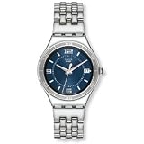 Swatch Men's Core Collection YGS452G Silver Stainless-Steel Quartz Watch with Blue Dial