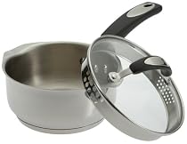Oneida Cook N' Pour Stainless Steel 1-1/2-Quart Sauce Pan with Lid