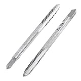 uxcell　ねじ系メートル繊細のタップ　HSS素材　シルバートーン　54 x 4mm　2枚入り