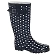 Women's Ditsy Dots Rain Boots - Black/White