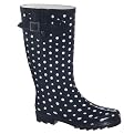 Women's Ditsy Dots Rain Boots - Black/White