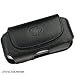 Black Horizontal Leather Pouch For BlackBerry 8130 8120 8100 Pearl Phone Case Cover with Belt Clip Magnetic Closing