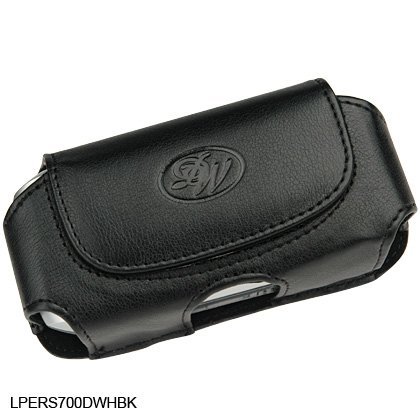 Black Horizontal Leather Pouch For BlackBerry 8130 8120 8100 Pearl Phone Case Cover with Belt Clip Magnetic Closing