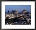 City Buildings and Limestone Karst Peaks in the Li River, Guilin, Guangxi, China Places Framed Art Poster Print by Richard I'Anson, 22x18