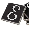 Marble Coaster Set E - Black