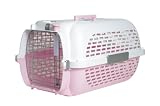 Catit/ Dogit Voyageur Cat/ Dog Carrier, Small, 48 x 32 x 28 cm, Pink/ White