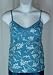 Lace Trim Maternity Cami in Soft Aqua or Blue Floral Print