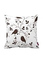 Bottega Tessile Cojín Con Relleno Extraíble (Blanco/Chocolate)