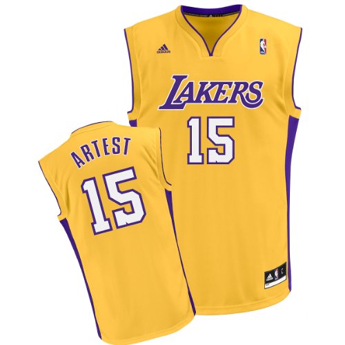 Adidas Los Angeles Lakers Ron Artest Revolution 30 Replica Home Jersey Extra Large