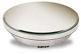 Large Rotating Display Base Has Mirror Top And Will Hold Up To 44 Lbs.