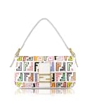 Fendi Embroidered Rainbow Zucca Baguette Bag
