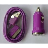 Texas Accessories Purple USB Charger Kit for Apple iPhone 4S, 4, 3GS, 3, iPod, Itouch, Ipad