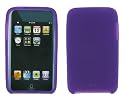 2nd Generation Ultra Thick 1mm Premium Silicone Skin Case Cover with Screen Protector for iPod Touch 8gb 16gb 32gb MP3 Player - 6 Color Options, 2nd Gen Purple